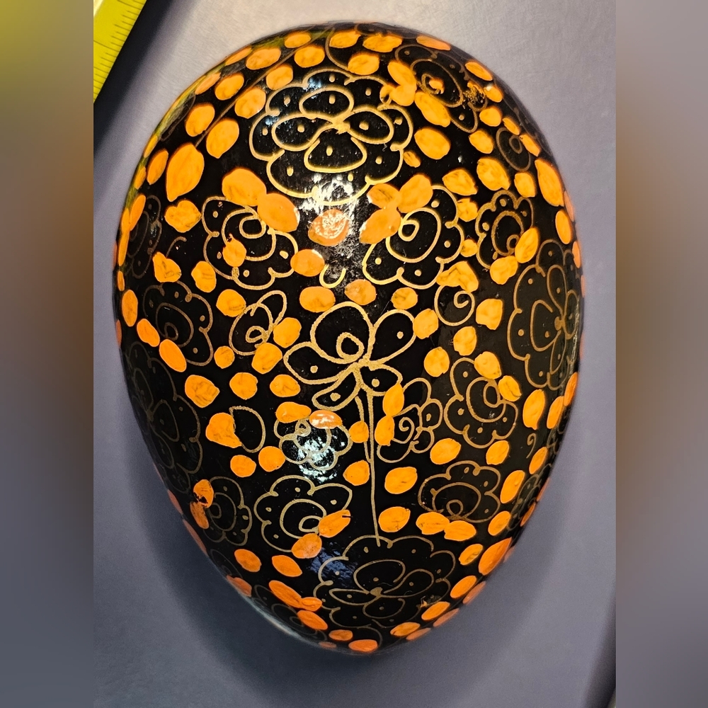 [Decorative Egg] Papier Mache ○● Box for trinkets, keepsake & treasures ●○